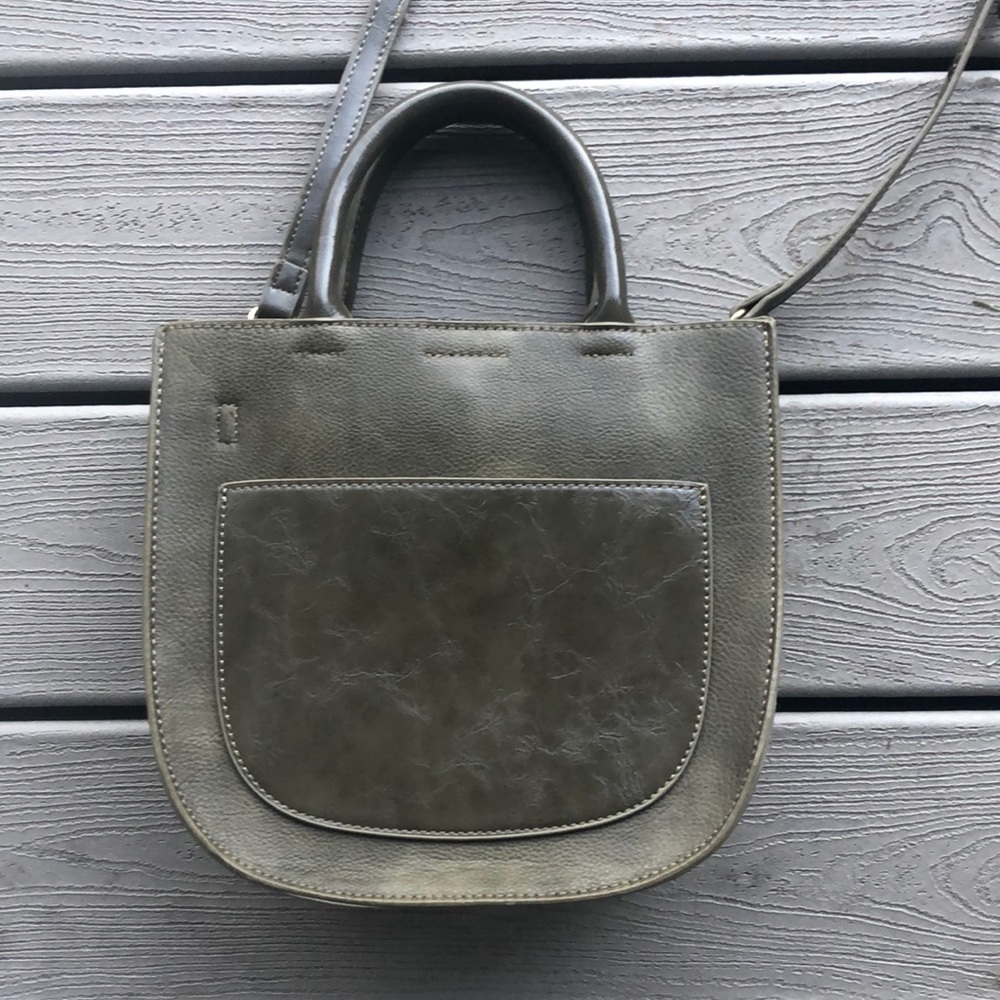 Anthropologie Green Leather Purse